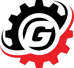 Engineering Equipment Prints: Letter G Gear Logo Design Template