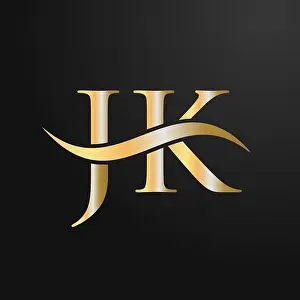 Corporate Identity Prints: Letter JK Logo Design Template