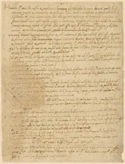 Leonardo Da Vinci Prints: This letter, written by Leonardo da Vinci in 1482