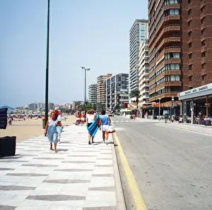 Urlaub Prints: Levante Strandpromenade in Benidorm an der Costa Blanca