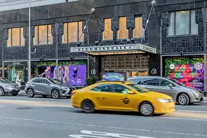 City Scape Prints: Lexington Avenue entrance to Bloomingdale's in NYC