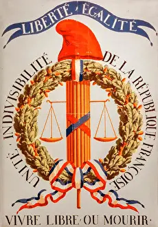 Scales Prints: Liberté égalité and Vivre Libre ou Mourir / Live free or die