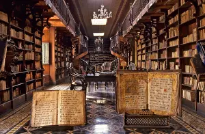 Lima Prints: Library of the San Francisco Monastery, Lima, Peru