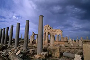 Libya Prints: LIBYA, NEAR TRIPOLI, LEPTIS MAGNA, MARKET