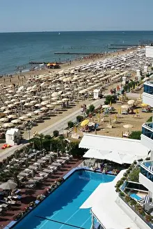 Adriatic Coast Prints: The Lido di Jesolo is the beach area of Jesolo in the province of Venice Italy