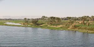 Negative Space Prints: Life along the River Nile, near Aswan, Egypt, North Africa, Africa