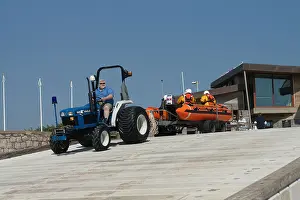 Inshore Prints: Lifeboat Launch, Exmouth Devon