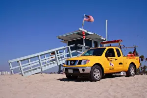 Southern California Prints: Lifeguard hut Venice Beach