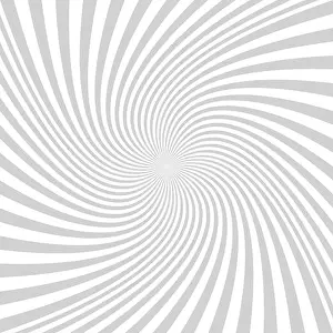 Vortex Prints: Light grey spiral background - vector graphic from twisted rays