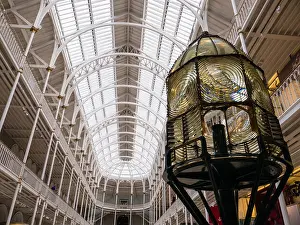 Lighthouse, Fresnel Lens, Main Hall of National Museum of Scotland