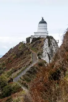 Navigate Prints: A lighthouse located at Nugget Point in the Caitlans, New Zealand
