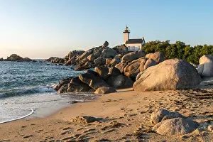 White Water Prints: Lighthouse Phare de Pontusval in Brittany, France
