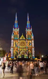 Night Sky Prints: Lights of Christmas, St Mary's Cathedral