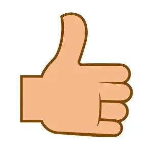 Approval Prints: Like or thumb up, Internet approval sign or emoji
