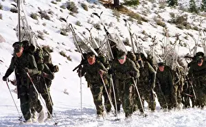 Specialized Prints: Lima Company Marines start the journey up to Silver Creek for the second phase of training in a tactical arctic