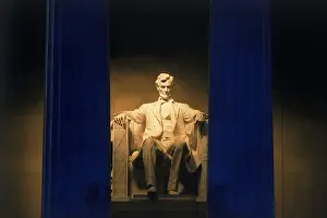 National Symbol Prints: Lincoln Memorial in Washington DC at night