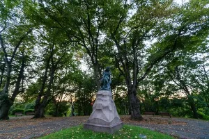 Estonia Prints: Linda Monument, bronze statue in Lindamäe Park, by August Weizenberg, Tallinn, Estonia