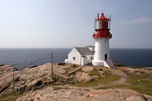 Europaeisch Prints: Lindesnes Fyr lighthouse, on south coast