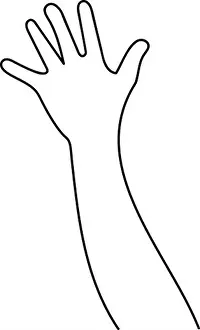 Helpful Prints: Line art of human hands, signs and gestures isolated vector illustrations on a white background