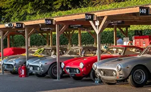 Ferrari Prints: A line of Ferrari 250 GT SWB, Kinrara Trophy