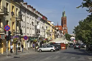 Polska Prints: Lipowa street in Bialystok. Poland
