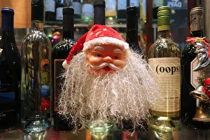 Claus Prints: A liquor store Santa Claus