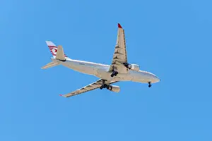 Turbine Prints: Lisbon, Portugal - May 19, 2017: Airbus A330 Turkish Airlines Aircraft landing in the Portela Airport in Lisbon