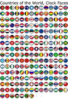 Hours Prints: List of countries in the world