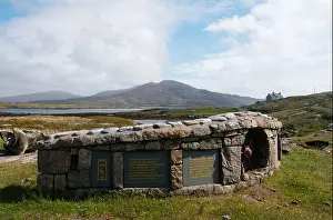 Scots Prints: The Listening Place by Valerie Pragnell at South Lochboisdale in South Uist is part of the Roadends Community Sculpture