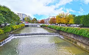 City Landscape Prints: Lithaios river at Trikala Thessaly Greece