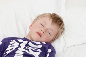 Asleep Prints: Little boy asleep