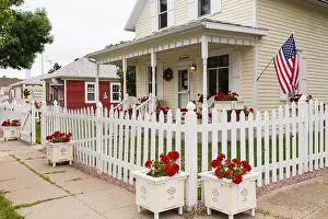 Store Street Prints: The Little German House in Strasburg, NOrth Dakota, USA