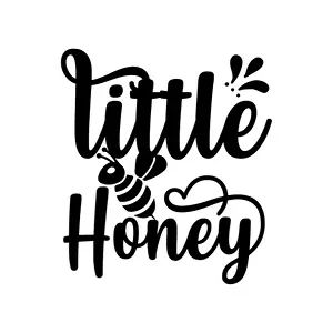 Typography Design Prints: Little honey, typography t shirt design