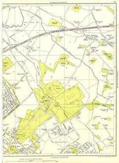 1935 Prints: LIVERPOOL Norris Green West Derby Mullwood Craven Dog And Gun 1935 old map