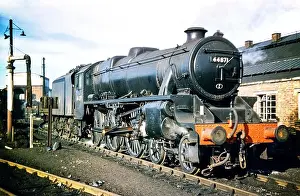 Shed Prints: LMS Stanier Class 5 Black Five 4-6-0 steam locomotive number 44871 at Banbury Shed in 1966