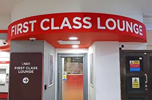 Hotpixuk Prints: LNER First Class Lounge for rail travelers with 1st class tickets