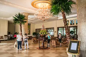 Siem Prints: Lobby, Sokha Palace Hotel, Siem Reap, Cambodia