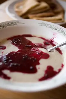 Siberia Prints: A local meal served for breakfast on Olkhon Island, Siberia, Russia