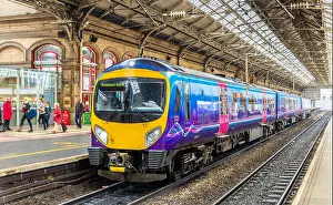 Local train at Preston station - England