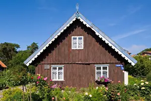 Lithuania Prints: Local wooden architecture Nida village Neringa Lithuania