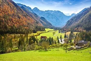 Images Dated 23rd October 2018: Logar Valley, Slovenian Alps, Slovenia