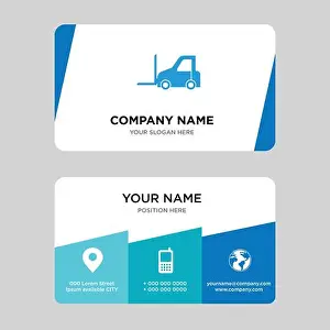 Emerald Prints: Logistics transport business card design template