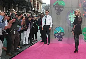 Suicide Prints: LONDON - AUG 03, 2016: Cara Delevingne attends the Suicide Squad film premiere on Aug 03