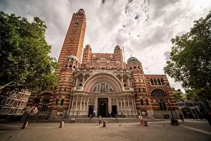 Historic Architecture Prints: LONDON- AUGUST 21, 2025: Westminster Cathedral