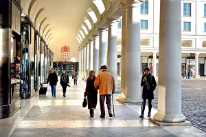 Royal Opera House Prints: London, England, UK. Entrance to the Royal Opera House under an arcade in Covent Garden