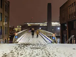 Snowing Prints: London, England, UK - February 28