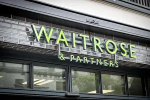 Chelsea Prints: LONDON- MAY 23, 2024: Waitrose & Partners store on Kings Road, Chelsea