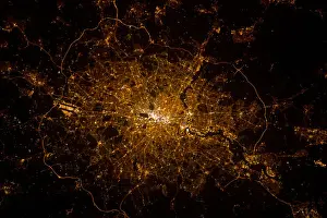 Middlesex Prints: London at night from International Space Station