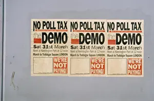Analog Prints: London, Poll Tax Demo