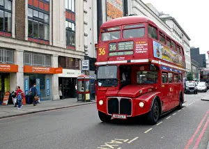 Terminus Prints: London Routemaster bus at Victoria Station on Route 36 -1